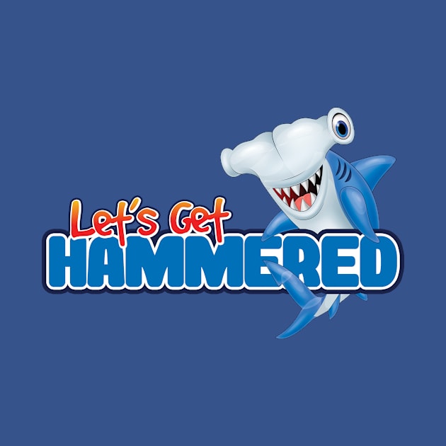 'Let's Get Hammered!' Awesome Shark Gift by ourwackyhome