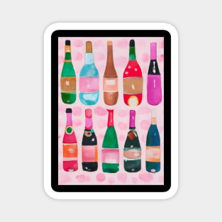 Bottles Pattern Painting Magnet