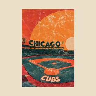 Midcentury Chicago Cubs Stadium T-Shirt