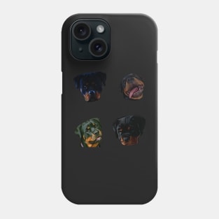 Sticker pack Rottweiler head Phone Case