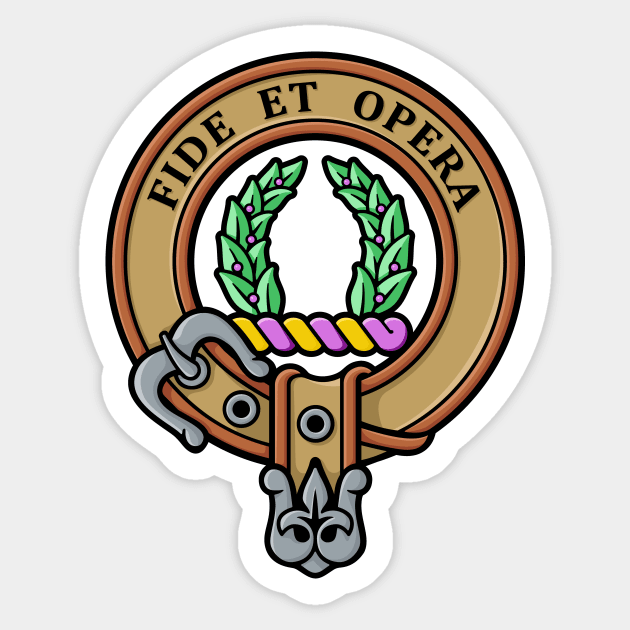 Clan MacArthur Crest - Clan Macarthur Crest - Sticker | TeePublic