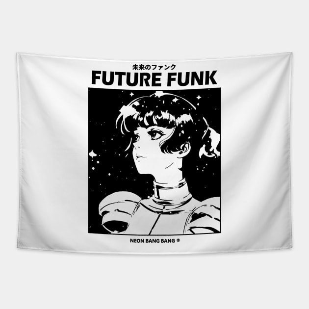 Future Funk Vaporwave Manga Aesthetic Tapestry by Neon Bang Bang