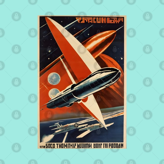 Soviet union space program poster by Spaceboyishere