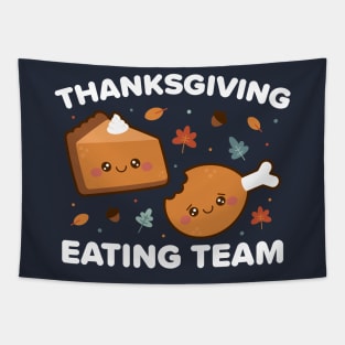 Thanksgiving Eating Team Tapestry