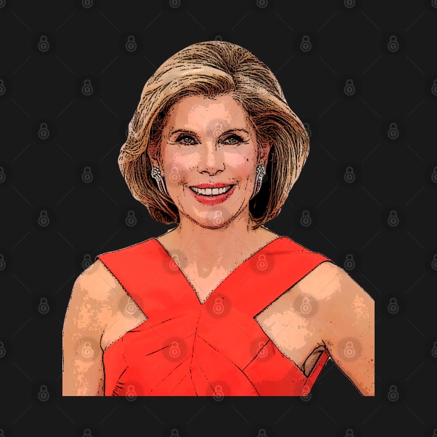 Christine Baranski Red Carpet Cartoonish by baranskini