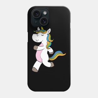 Unicorn as Runner at Jogging Phone Case