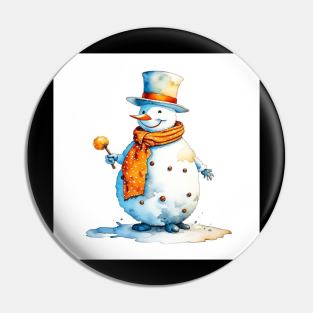 Snowman Pin