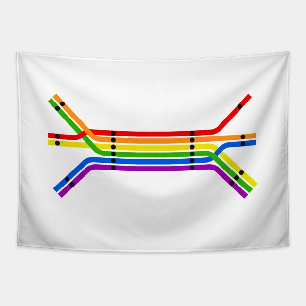 Transit Pride Tapestry by charlie-care