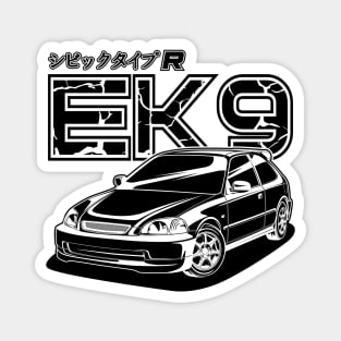 Civic EK9 - Black Print Magnet