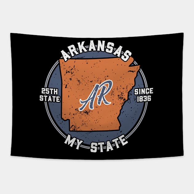 Arkansas My State Patriot State Tourist Gift Tapestry by atomguy