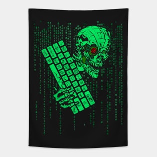 Computer Code Monster Hacker Gamer Coder Tapestry