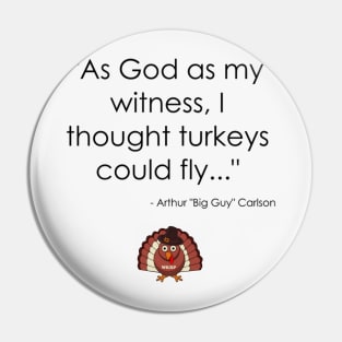 WKRP Thanksgiving Turkey Drop Pin