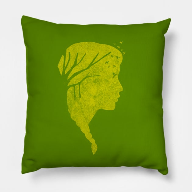 Hanging Tree Pillow by JohnLucke