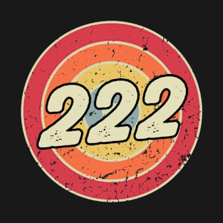 Angel Number 222 (Repeating Numbers) Retro Vintage T-Shirt