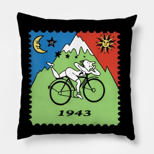 LSD Acid Hofmann Trip Bicycle Day 1943 Pillow