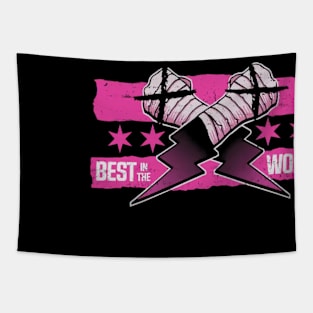 CM Punk Best In The World Pink Tapestry