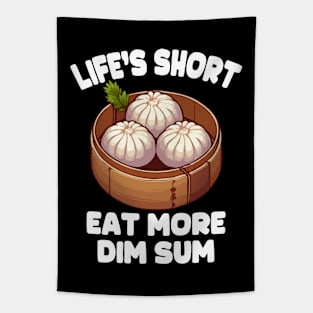 Life's Short Eat More Dim Sum Tapestry