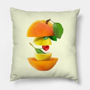 Apricot Lemon Cherry Gifts Vegetarian Pillow