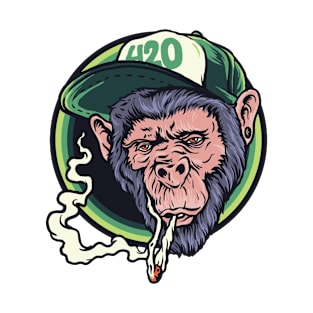 smoking monkey T-Shirt