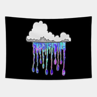 Graffiti Cloud Purple Pop Art by LowEndGraphics Tapestry