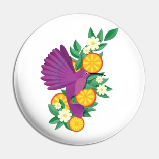 Tropical Hummingbird Pin