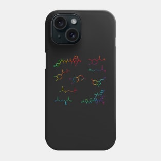 Neurotransmitters Happy Chemicals Tie Dye Sticker Sheet Phone Case