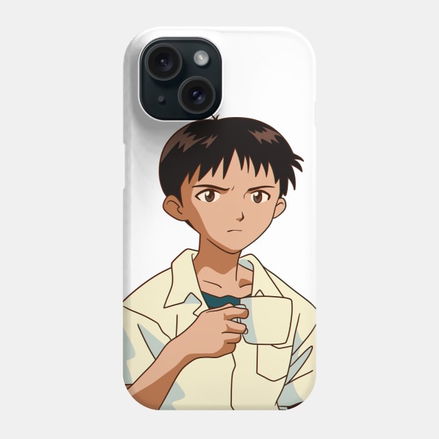 Shinji Coffee Phone Case by RetroFreak