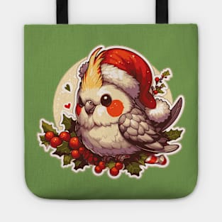 chonky Christmas cockatiel Tote