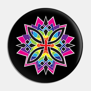 Stars Multicolor Design Pin