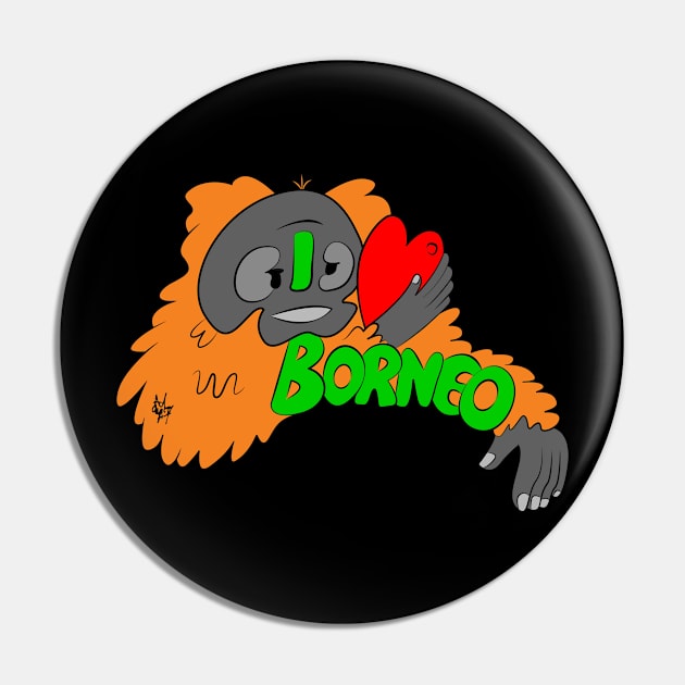 Gm: I love Borneo Pin by Gr33nL3afM