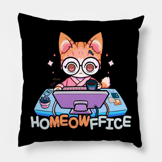 HOMEOWFFICE II Pillow by Susto