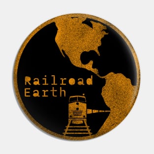 Railroad Earth stencil design Pin