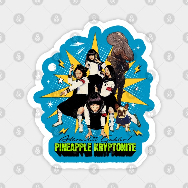 Atarashii Gakko! Pineapple Kryptonite Magnet by TonieTee