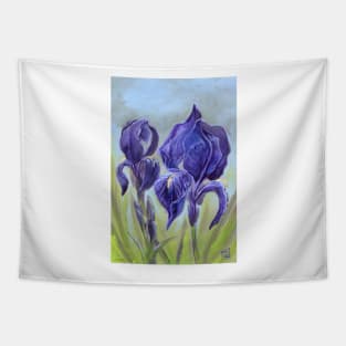 Bearded Irises Tapestry