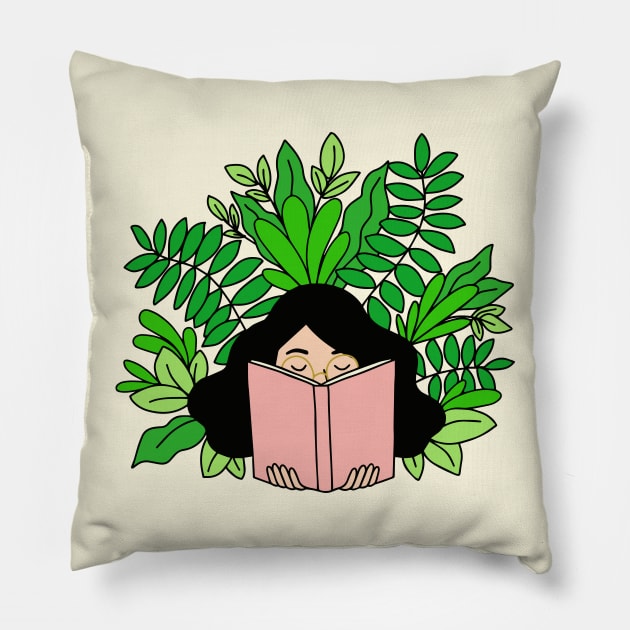 Grow Your Mind Pillow by Ashleigh Green Studios