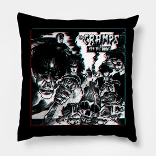 Wild And Feral The Cramps Punkabilly Tee Pillow