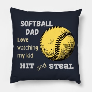 Softball dad Pillow