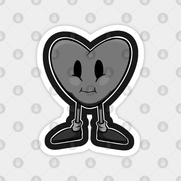 Toon Heart Magnet by clownshop