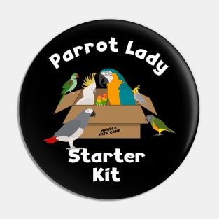 Parrot Lady Starter Kit for Bird Lover Pin