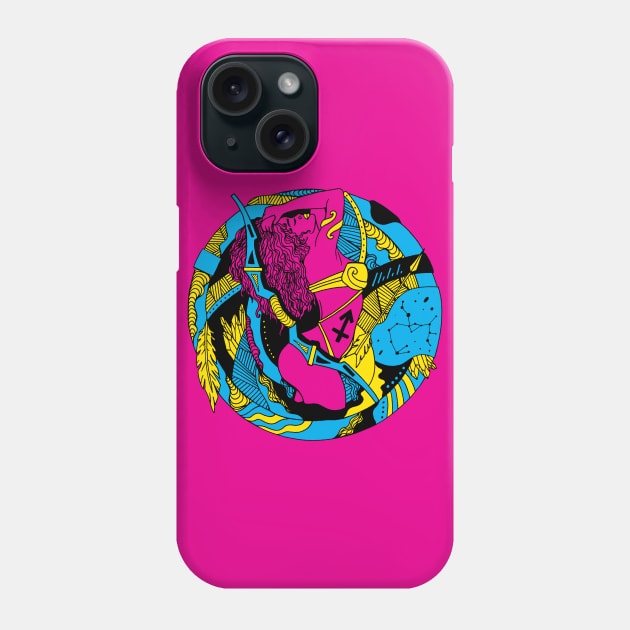 CMYK Sagittarius Beauty Phone Case by kenallouis