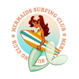 surfing mermaid T-Shirt