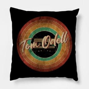 Tom Odell Vintage Circle Art Pillow