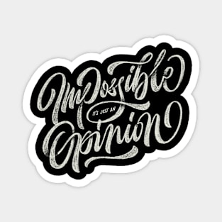 Quotes Lettering T-shirt Magnet