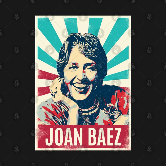 Vintage Retro Joan Baez by Bengkel Band