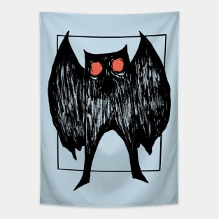 Mothman (blue background) Tapestry