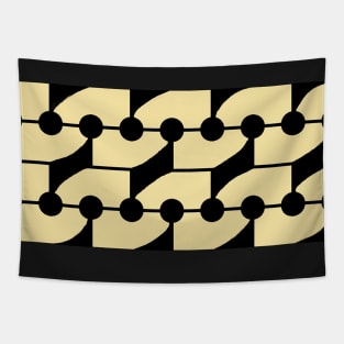 Geopat in Pale Yellow and Black Tapestry