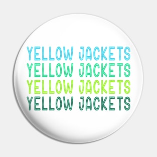 Yellow Jackets in Lights Pin
