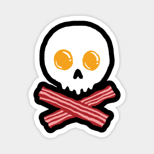 Breakfast Skull Magnet