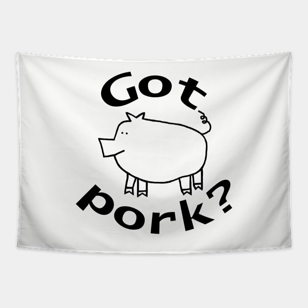 Got Pork Bbq Tapestry by ellenhenryart