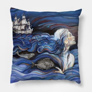 Ocean Hair. Pillow
